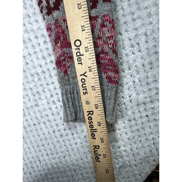 American Eagle Outfitter AEO Sweater Hoodie Womens XS Aztec Knit Pullover Medium - Picture 15 of 16